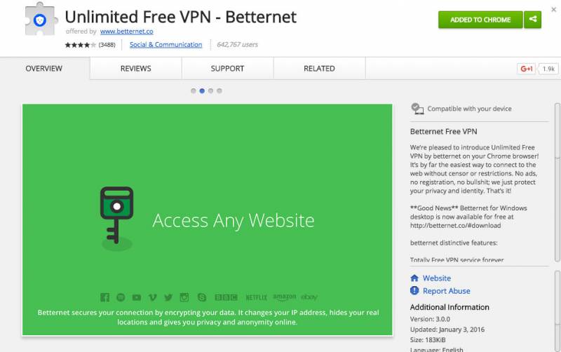 VPN betternet-ss